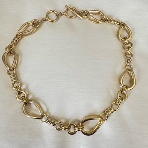 Brooks Brothers Gold Link Necklace 17.5” long